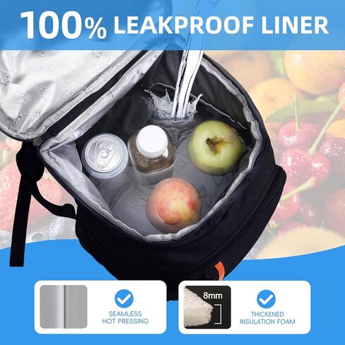 Camping Cooler Backpack 25 Cans, Leak Proof Insulated Thermal Bag, Beach Travel Picnic Lunch Backpack for Men Women in Saudi Arabia