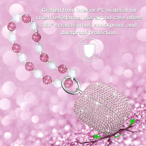 for Samsung Galaxy Buds 3 Pro Case with Keychain Glitter Silver in Saudi Arabia