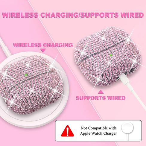 for Samsung Galaxy Buds 3 Pro Case with Keychain Glitter Silver in Saudi Arabia