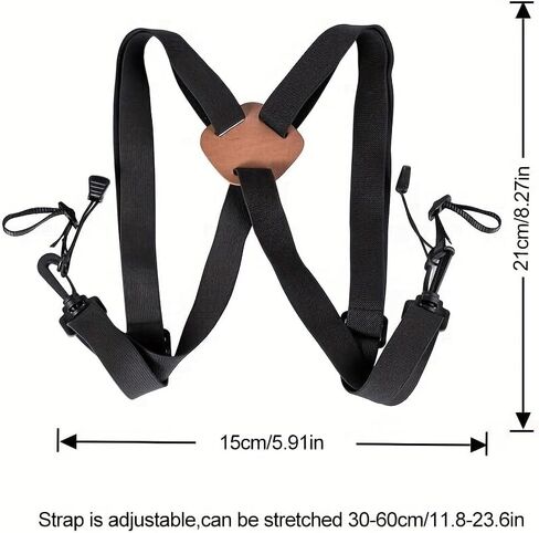 X-Shaped Harness Strap Adjustable Binocular Carrier Elastic Durable Shoulder Straps Optics Accessories for Binoculars and Camera in Saudi Arabia