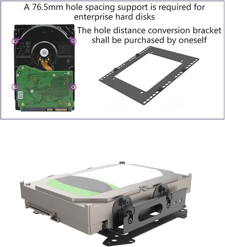 12cm Fan Hard Drive Bracket SSD 3.5 Inch Extended Multi-Layer Stacking Disk Bays Holder in Saudi Arabia