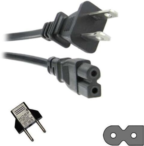 كبل طاقة HQRP AC ، طوله 10 أقدام لـ Behringer MS20 / MS40 مكبرات الصوت متعددة الوسائط كابلات أساسية in Saudi Arabia
