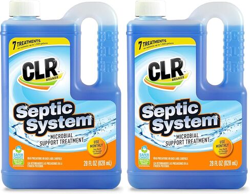 CLR Healthy Septic System, Microbial Support Treatment, 28 Ounce Bottle,Light Blue in Saudi Arabia