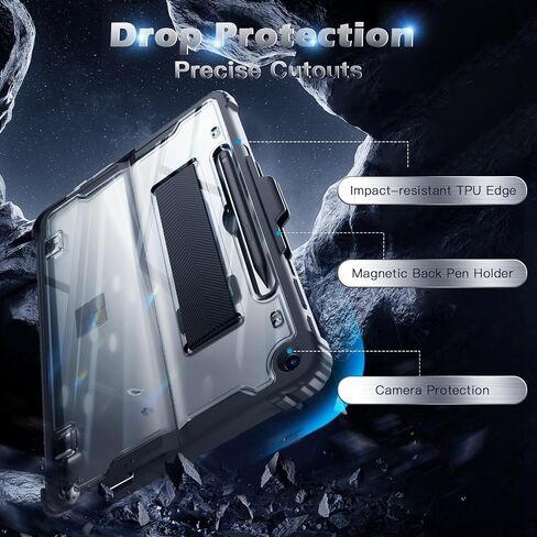 علبة Moko لـ Microsoft Surface Pro 12 Incs 2025 ، غطاء وقائي شفاف شديد مع Kickstand & Pen Multi-algan in Saudi Arabia
