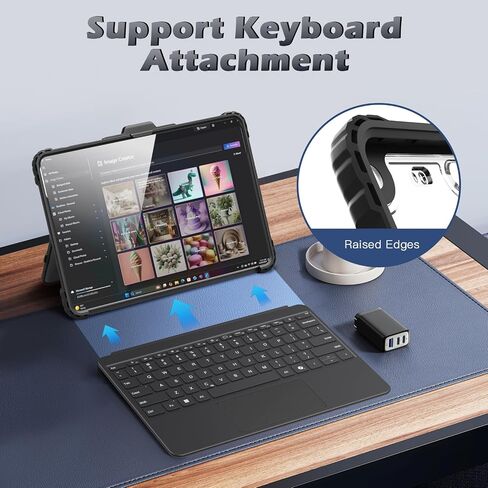 علبة Moko لـ Microsoft Surface Pro 12 Incs 2025 ، غطاء وقائي شفاف شديد مع Kickstand & Pen Multi-algan in Saudi Arabia