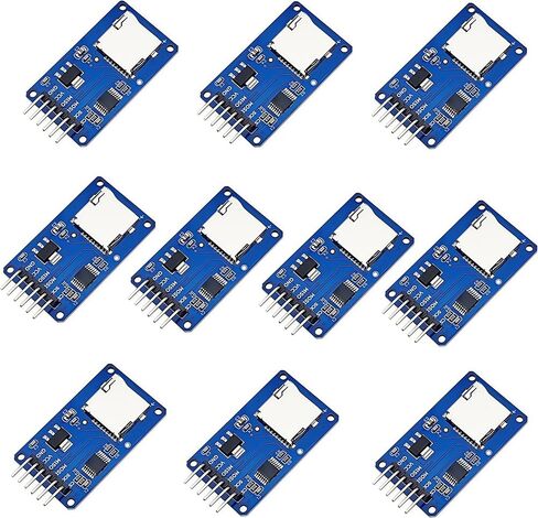 10pcs Micro SD TF Card Adapter Reader and Write Module 6PIN SPI Interface Driver Bovers in Kuwait