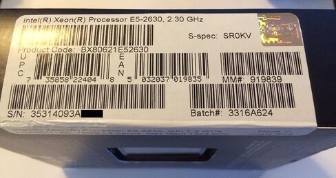 Intel Xeon 6C E5 2630 2.3 GHz 6 LGA 2011 Processor BX80621E52630 in Saudi Arabia
