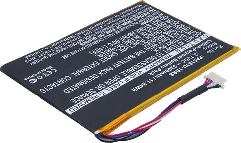 بطارية الكمبيوتر اللوحي الرقمي التآزر ، متوافقة مع Toshiba AT7-C8 Tablet ، (Li-Pol ، 3.7V ، 3200mAh) سعة عالية جدًا ، بديل لبطارية Toshiba PA5183U-1BRS in Saudi Arabia