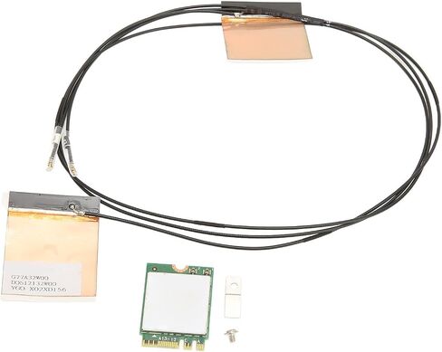 بطاقة Yunir WiFi 6E ، بطاقة شبكة NGFF M2 اللاسلكية مع Bluetooth 5.2 ، محول WiFi Tri Band Band PC لـ 10 11 ، Linux (تم إنشاؤه في 2 هوائيات) in Saudi Arabia