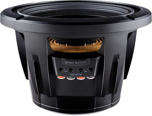 Alpine R2-W10D4 R Series 10 Dual 4-Ohm Subwoofer with SoundBox E Series Single 10-Inch Vented Subwoofer Enclosure Bundle in Saudi Arabia