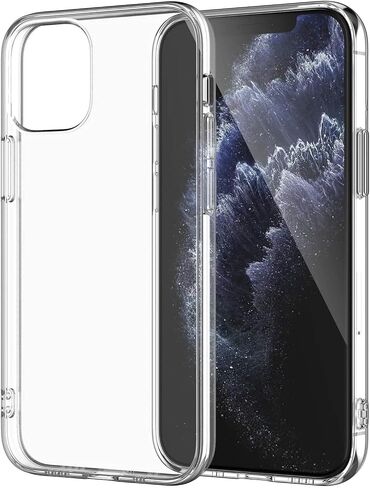 غطاء المصد من الهاتف الخلوي inf متوافق مع iPhone 13 ، غطاء الهاتف المحمول Sworkproof Soft Soft مع زوايا مقوى ، حالة حماية غير صفراء مضادة للخلع (شفافة) in Saudi Arabia