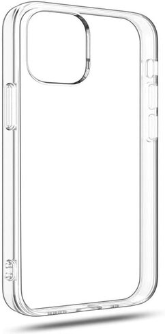 غطاء المصد من الهاتف الخلوي inf متوافق مع iPhone 13 ، غطاء الهاتف المحمول Sworkproof Soft Soft مع زوايا مقوى ، حالة حماية غير صفراء مضادة للخلع (شفافة) in Saudi Arabia