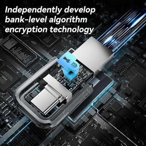 محرك إبهام USB-C 64 جيجا بايت ، محرك أقراص إبهام عالي السرعة ، 2 في 1 ، محرك USB المحمول لنظام Android ، MacBook ، الكمبيوتر المحمول ، الكمبيوتر الشخصي ، اللوح-قذيفة معدنية متينة ، متوافقة مع USB-C و USB-A ، نقل البيانات السريعة in Kuwait