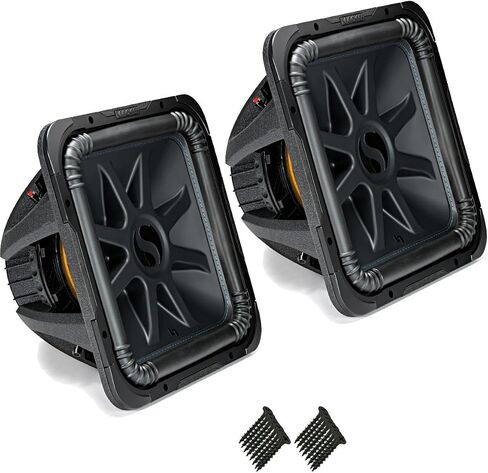 KICKER 44L7S154 Solobaric L7 15" Subwoofers Bundle - Dual 4-Ohm Voice Coils for Wiring to a 1-ohm monoblock Amplifier in Saudi Arabia
