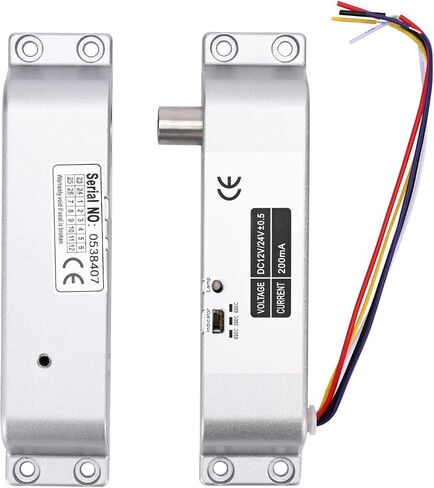 Electric Drop Bolt Lock with 4 Remote Controls Fail Secure Door Access Control Kit with Power Supply and Exit Button Easy DIY Install for Home/Office Security in Saudi Arabia