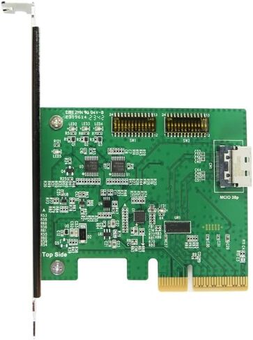 قم بتحسين اتصال البيانات باستخدام محول PCIe X4 Redriver إلى محول MCIO 38P PCIE Gen 5 - محول PCIe X4 عالي السرعة إلى MCIO 38P لتحسين الأداء in Saudi Arabia