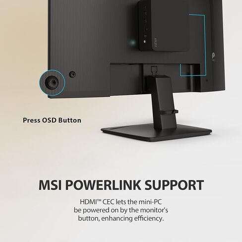 MSI Pro MP242A E2 24 بوصة IPS 1920 × 1080 (FHD) مراقبة ألعاب الألعاب ، 120 هرتز ، المزامنة التكيفية ، HDR Ready ، HDMI ، منفذ VGA ، منفذ العرض ، VESA قابل للترك in Kuwait