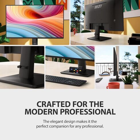 MSI Pro MP242A E2 24 بوصة IPS 1920 × 1080 (FHD) مراقبة ألعاب الألعاب ، 120 هرتز ، المزامنة التكيفية ، HDR Ready ، HDMI ، منفذ VGA ، منفذ العرض ، VESA قابل للترك in Kuwait