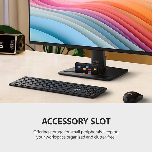 MSI Pro MP242A E2 24 بوصة IPS 1920 × 1080 (FHD) مراقبة ألعاب الألعاب ، 120 هرتز ، المزامنة التكيفية ، HDR Ready ، HDMI ، منفذ VGA ، منفذ العرض ، VESA قابل للترك in Kuwait
