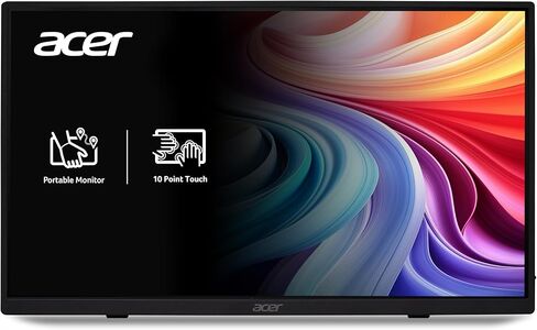 Acer Portable Monitor | 15.6" FHD IPS Touch | Adaptive-Sync Support (FreeSync Compatible) | Slim Design | External Monitor for Laptop PC/Mac | 2 x USB 3.1 Type-C Port & Mini HDMI | PM161QT bmiuuux in Saudi Arabia