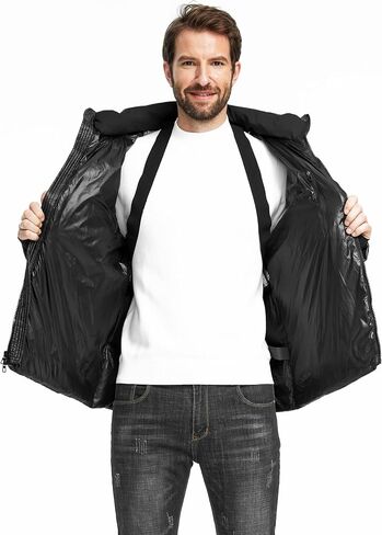 wantdo Men's Winter Coats Puffer Parka Jacket Warm Windproof Coat with Hood in Saudi Arabia