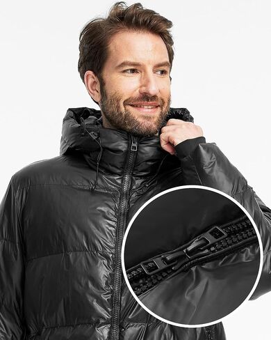 wantdo Men's Winter Coats Puffer Parka Jacket Warm Windproof Coat with Hood in Saudi Arabia