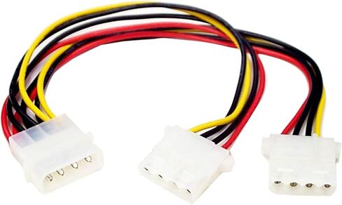 StarTech.com LP4 to 2X LP4 Power Y Splitter Cable M/F - LP4 Splitter & IDE to SATA Hard Drive or Optical Drive Adapter Converter - 40-Pin PATA to 2.5" SATA HDD/SSD/ODD Converter (IDE2SAT2) in Saudi Arabia