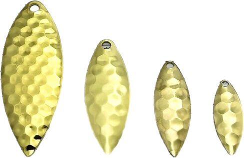 25 Pack Spinner Blades Willow Leaf Hex أو Smooth أو Brass أو Nickel Finish Erup in Saudi Arabia