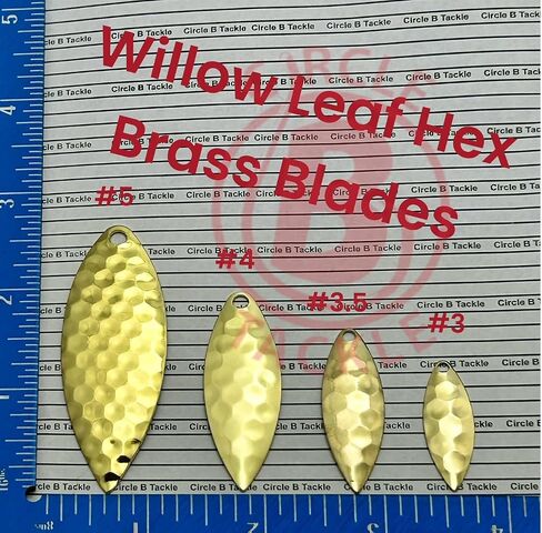 25 Pack Spinner Blades Willow Leaf Hex أو Smooth أو Brass أو Nickel Finish Erup in Saudi Arabia