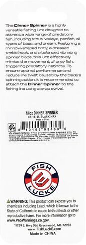 Dinner Spinners, Versitle Inline Fishing Spinner Lures in Kuwait