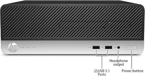 HP Prodesk 400 G4 SFF سطح المكتب - Intel Quad Core I5-6500 3.2GHz 16GB DDR4 256GB SSD ، Wi -Fi ، DisplayPort ، VGA ، Windows 11 Pro - (متجدد) in Saudi Arabia