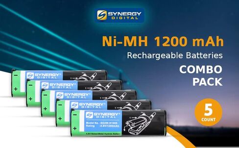 بطاريات الراديو الرقمية ذات الاتجاهين الرقميين ، متوافقة مع Nextel NTN8971 2-Way ، (Ni-MH ، 4.8v ، 1200 مللي أمبير) ، بديل لبطارية موتورولا NNTN4190 ، تتضمن حزمة التحرير والسرد: 3 X SD2W-H1005 Batteries in Saudi Arabia