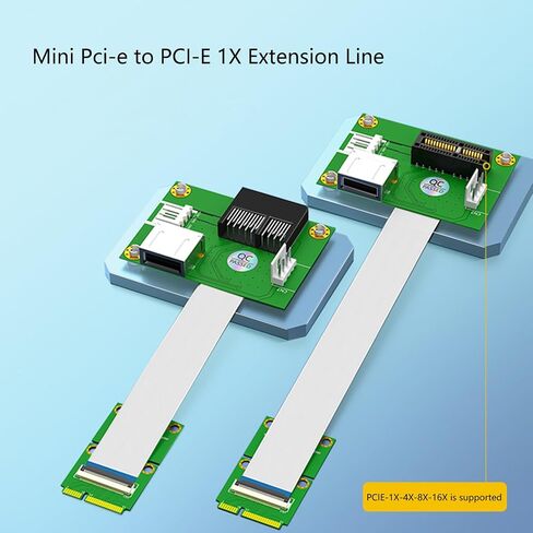 PCIE صغير إلى محول PCIEX1 64 جيجابت في الثانية التوافق العالي التوافق الأفقي/العمودي لأجهزة الكمبيوتر المحمولة والكمبيوتر الشخصي in Saudi Arabia