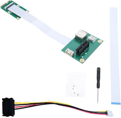 PCIE صغير إلى محول PCIEX1 64 جيجابت في الثانية التوافق العالي التوافق الأفقي/العمودي لأجهزة الكمبيوتر المحمولة والكمبيوتر الشخصي in Saudi Arabia