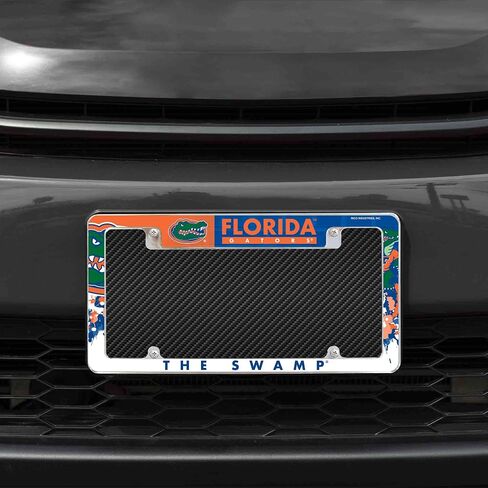 Rico Industries NCAA Delaware Fightin Blue Hens Fear The Bird 12" x 6" Chrome All Over Automotive License Plate Frame for Car/Truck/SUV in Saudi Arabia