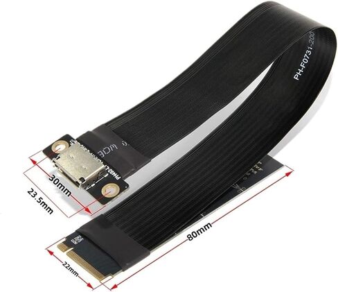 15cm 20cmm.2 NVME إلى PCIe 4.0 x4SFF-8612 SFF-8611 كبل توسيع بطاقة الرسومات لأعباء عمل خادم تخزين GPU (15 سم) in Saudi Arabia