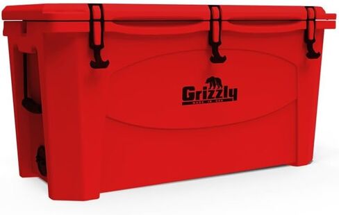 Grizzly 100 مبرد | 100 Qt ict chest dontomolded rotomolded | صنع في الولايات المتحدة | ضمان للحياة | لقوارب الشاطئ تخييم الصيد الصيد | G100 in Kuwait