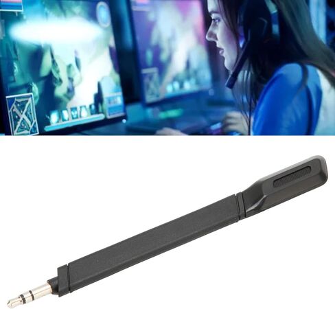 Zunate استبدال MIC BOOM لسماعة رأس ألعاب Lightspeed G733 ، ميكروفون إلغاء الضوضاء القابل للفصل مع صوت واضح ، مقبس 3.5 مم للكمبيوتر الشخصي وألعاب وحدة التحكم in Kuwait