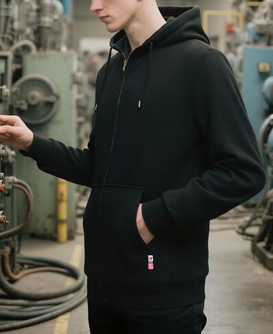 VATRENUS FR Hoodies for men Flame Resistant Jacket 10.5oz Cotton Fleece Flame Resistant Jacket Welding Sweatshirts in Kuwait