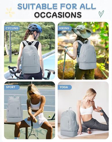 Small Black Gym Backpack for Women Men, Waterproof Gym Track Bag with Expandable Shoe Compartment, Lightweight Mini Casual Daypack Sports Back Pack for Travel Hiking Dance Yoga Fitness Track in Kuwait