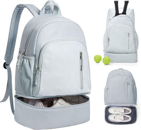 Small Black Gym Backpack for Women Men, Waterproof Gym Track Bag with Expandable Shoe Compartment, Lightweight Mini Casual Daypack Sports Back Pack for Travel Hiking Dance Yoga Fitness Track in Kuwait