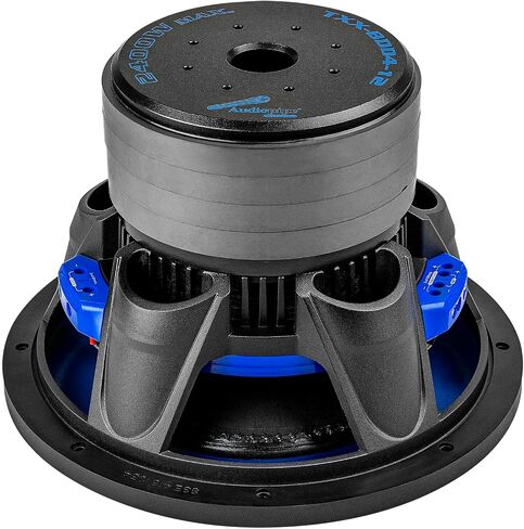 Audiopipe 2400 واط 12 بوصة مضخم الصوت (TXX-BDD4-12) ، مكدس رباعي ، طاقة عالية ، مخروط مخروطي الورق والألياف الزجاجية ، رغوة وسادة الهواء ، توصيل متعدد ، 2 * 4 أوم. in Saudi Arabia