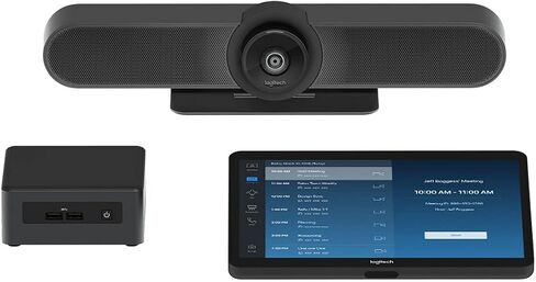 logitech tapmupzomint compatibke مع التكبير ، حل غرفة المؤتمرات ، للغرف الصغيرة in Kuwait