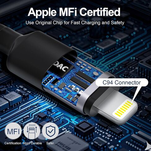3pack ign angle argle argle cable ، 90 درجة Apple USB A إلى Lightning Cable 6ft/2m*2+10ft/3M ، كبل شاحن بيانات مزامنة النايلون ، سلك الشحن السريع لـ iPhone 14 13 12 11 Pro Max XR 8 7 Plus in Saudi Arabia