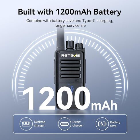 RETEVIS RT68H حزمة راديو ثنائية الاتجاه (10 حزمة) مع شاحن 10 اتجاهات (حزمة واحدة) ، Walkie Talkies طويلة المدى ، التصور ، شاشة مخفية مقاومة للتشويش ، فوكس خالية من اليدين ، قابلة لإعادة الشحن. in Saudi Arabia
