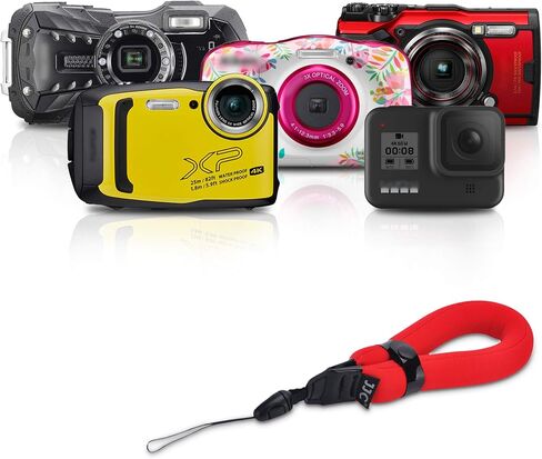 JJC Camera Camera Floating Floating Werst مع علبة بطارية محمولة لـ Olympus Tough TG7 TG6 TG5 TG4 TG3 TG2 TG1 Digital Camera in Saudi Arabia