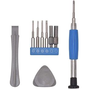 Gamebit Screwdriver Set 4.5mm 3.8mm and Triwing Security Bits 10 in 1 for Nintendo Switch N64 NES SNES Gamecube Gameboy and Game Cartridges in Saudi Arabia