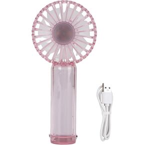 Mini Portable Fan Rechargeable Handheld Fan,Battery Operated Folding Pocket Fan for Women Travel Makeup Outdoor Indoor (Pinkish) in Saudi Arabia