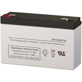 PS-6100-F2 6 Volt 12 AmpH SLA Replacement Battery with F2 Terminal in Saudi Arabia