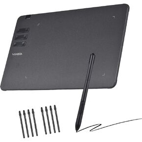 VINSA T605 رسم الرسومات اللوحي 6.7x 4.2inch قرص رسم رقمي مع عدم وجود بطارية قلم 10 مفاتيح اختصار 8192 مستويات متوافقة مع Win Android OTG (2) in Kuwait